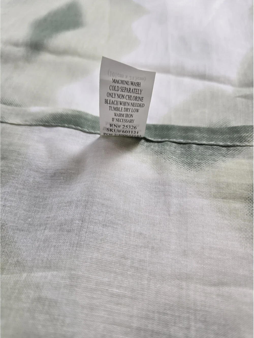 World Market Sheer Green Geometric Curtains